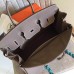 Hermes Etoupe Clemence Birkin 35cm Handmade Bag