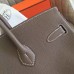 Hermes Etoupe Clemence Birkin 35cm Handmade Bag