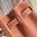 Hermes Gold Clemence Birkin 35cm Handmade Bag