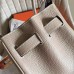 Hermes Grey Clemence Birkin 35cm Handmade Bag