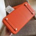 Hermes Orange Clemence Birkin 35cm Handmade Bag
