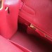 Hermes Red Clemence Birkin 35cm Handmade Bag