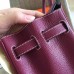 Hermes Ruby Clemence Birkin 35cm Handmade Bag