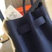 Hermes Sapphire Clemence Birkin 35cm Handmade Bag