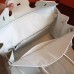 Hermes White Clemence Birkin 35cm Handmade Bag