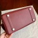 Hermes Bordeaux Epsom Birkin 35cm Handmade Bag