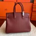 Hermes Bordeaux Epsom Birkin 35cm Handmade Bag