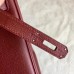 Hermes Bordeaux Epsom Birkin 35cm Handmade Bag