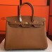 Hermes Brown Epsom Birkin 35cm Handmade Bag