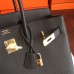 Hermes Black Epsom Birkin 35cm Handmade Bag