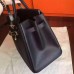 Hermes Black Epsom Birkin 35cm Handmade Bag