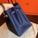 Hermes Sapphire Epsom Birkin 35cm Handmade Bag