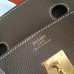 Hermes Etoupe Clemence Birkin 30cm Handmade Bag