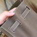 Hermes Etoupe Clemence Birkin 30cm Handmade Bag