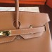 Hermes Gold Swift Birkin 35cm Handmade Bag