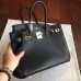 Hermes Black Swift Birkin 35cm Handmade Bag