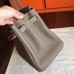 Hermes Etoupe Clemence Birkin 40cm Handmade Bag