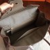 Hermes Etoupe Clemence Birkin 40cm Handmade Bag