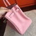 Hermes Pink Clemence Birkin 40cm Handmade Bag