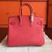 Hermes Bougainvillier Clemence Birkin 25cm Handmade Bag