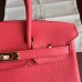 Hermes Bougainvillier Clemence Birkin 25cm Handmade Bag