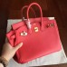 Hermes Bougainvillier Clemence Birkin 25cm Handmade Bag