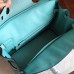 Hermes Blue Atoll Clemence Birkin 30cm Handmade Bag