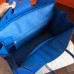 Hermes Blue Hydar Clemence Birkin 35cm Handmade Bag