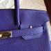 Hermes Iris Clemence Birkin 30cm Handmade Bag