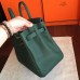 Hermes Vert Clemence Birkin 35cm Handmade Bag