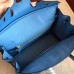 Hermes Blue Paradiso Epsom Birkin 25cm Handmade Bag