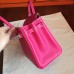 Hermes Rose Tyrien Epsom Birkin 25cm Handmade Bag