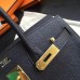 Hermes Black Clemence Birkin 30cm Handmade Bag