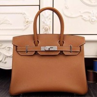 Hermes Birkin 30cm 35cm Bag In Brown Epsom Leather Hermes Birkin 30cm 35cm Bag In Brown Epsom Leather