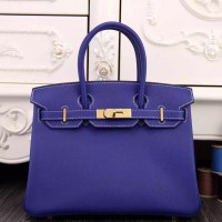 Hermes Birkin 30cm 35cm Bag In Electric Blue Epsom Leather Hermes Birkin 30cm 35cm Bag In Electric Blue Epsom Leather