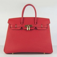 Hermes Birkin 30cm 35cm Bag In Red Togo Leather Hermes Birkin 30cm 35cm Bag In Red Togo Leather