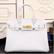 Hermes Birkin 30cm 35cm Bag In White Epsom Leather Hermes Birkin 30cm 35cm Bag In White Epsom Leather