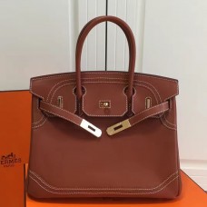 Hermes Birkin Ghillies 30cm In Brown Swift Leather Hermes Birkin Ghillies 30cm In Brown Swift Leather
