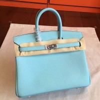 Hermes Blue Atoll Epsom Birkin 25cm Handmade Bag Hermes Blue Atoll Epsom Birkin 25cm Handmade Bag