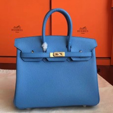 Hermes Blue Paradiso Epsom Birkin 25cm Handmade Bag Hermes Blue Paradiso Epsom Birkin 25cm Handmade Bag