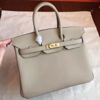 Hermes Grey Epsom Birkin 25cm Handmade Bag Hermes Grey Epsom Birkin 25cm Handmade Bag