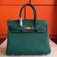 Hermes Malachite Epsom Birkin 30cm Handmade Bag Hermes Malachite Epsom Birkin 30cm Handmade Bag