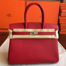 Hermes Red Epsom Birkin 35cm Handmade Bag Hermes Red Epsom Birkin 35cm Handmade Bag