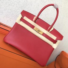 Hermes Red Swift Birkin 30cm Handmade Bag Hermes Red Swift Birkin 30cm Handmade Bag