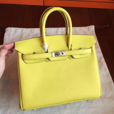 Hermes Soufre Epsom Birkin 25cm Handmade Bag Hermes Soufre Epsom Birkin 25cm Handmade Bag
