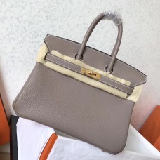 Hermes Tourterelle Clemence Birkin 25cm Handmade Bag Hermes Tourterelle Clemence Birkin 25cm Handmade Bag
