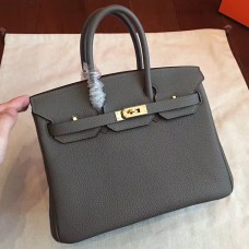 Hermes Vert Gris Clemence Birkin 25cm Handmade Bag Hermes Vert Gris Clemence Birkin 25cm Handmade Bag