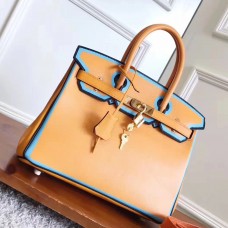 Hermes Yellow With Blue Piping Epsom Birkin 30cm Bag Hermes Yellow With Blue Piping Epsom Birkin 30cm Bag