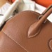 Hermes Gold Clemence Bolide 27cm Handmade Bag