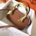 Hermes Gold Clemence Bolide 27cm Handmade Bag